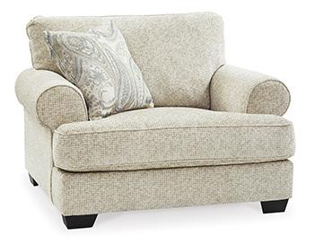 Monaghan Oversized Chair and Ottoman - Home Furniture And More (Brentwood, MD)