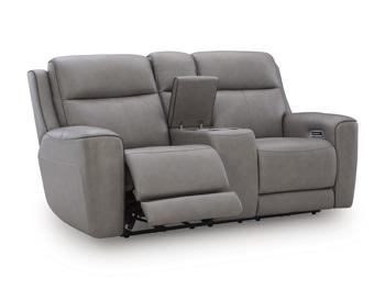 5Z-Comfort Power Reclining Loveseat with Console - Home Furniture And More (Brentwood, MD)