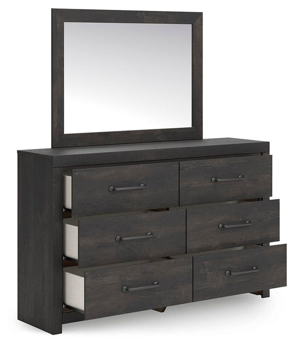 Hollivern Dresser and Mirror - Home Furniture And More (Brentwood, MD)