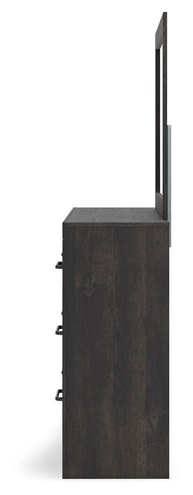 Hollivern Dresser and Mirror - Home Furniture And More (Brentwood, MD)