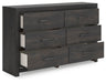Hollivern Dresser and Mirror - Home Furniture And More (Brentwood, MD)