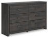 Hollivern Dresser and Mirror - Home Furniture And More (Brentwood, MD)