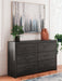 Hollivern Dresser and Mirror - Home Furniture And More (Brentwood, MD)