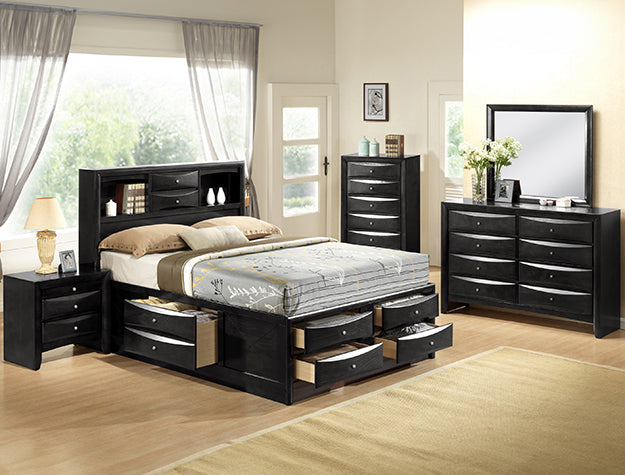 EMILY KING CAPTAINS BED HB/FB - Home Furniture And More (Brentwood, MD)