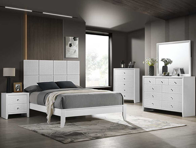 Denker King Rail White - Home Furniture And More (Brentwood, MD)
