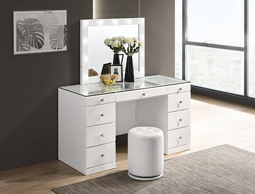 Avery Vanity White - Home Furniture And More (Brentwood, MD)