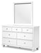 Fortman Dresser and Mirror - Home Furniture And More (Brentwood, MD)