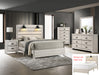 Carter Queen Platform Bed 1 Box White - Home Furniture And More (Brentwood, MD)