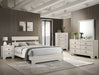 Atticus Queen Platform Bed White - Home Furniture And More (Brentwood, MD)