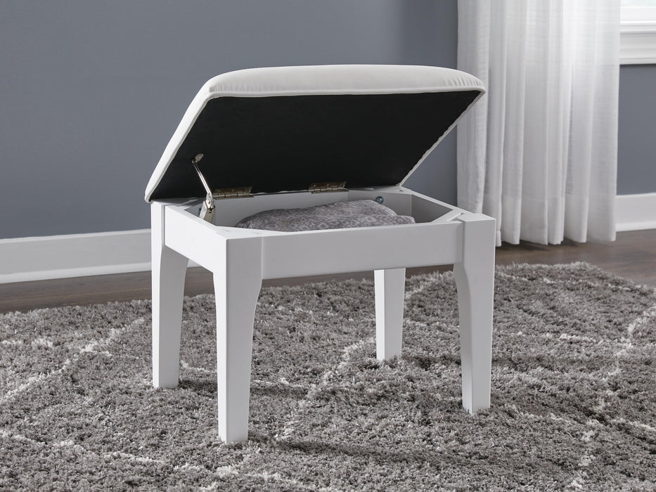 Chalanna Vanity Stool - Home Furniture And More (Brentwood, MD)