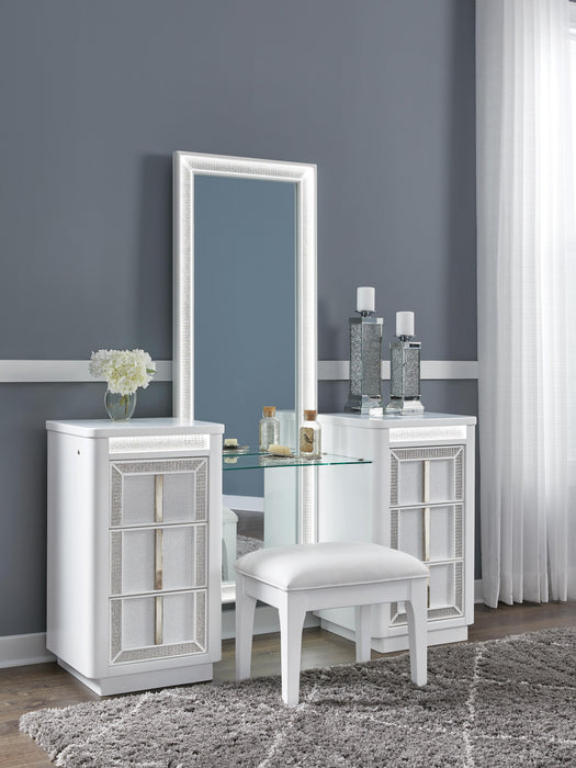 Chalanna Vanity with Mirror - Home Furniture And More (Brentwood, MD)