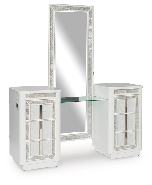 Chalanna Vanity with Mirror - Home Furniture And More (Brentwood, MD)