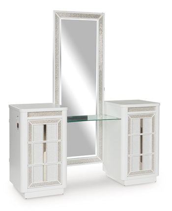 Chalanna Vanity with Mirror - Home Furniture And More (Brentwood, MD)
