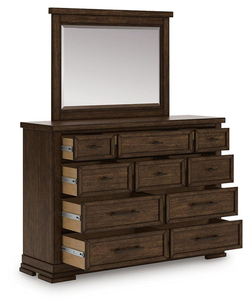 Taffenbrook Dresser and Mirror - Home Furniture And More (Brentwood, MD)