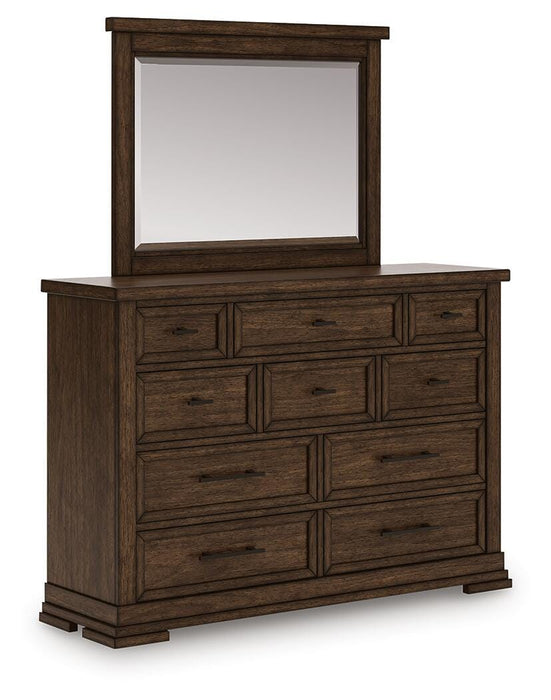 Taffenbrook Dresser and Mirror - Home Furniture And More (Brentwood, MD)