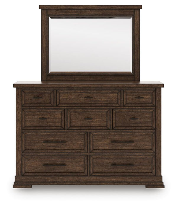 Taffenbrook Dresser and Mirror - Home Furniture And More (Brentwood, MD)