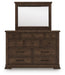 Taffenbrook Dresser and Mirror - Home Furniture And More (Brentwood, MD)