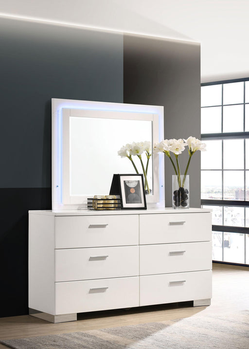 Felicity Dresser with LED Mirror - Home Furniture And More (Brentwood, MD)