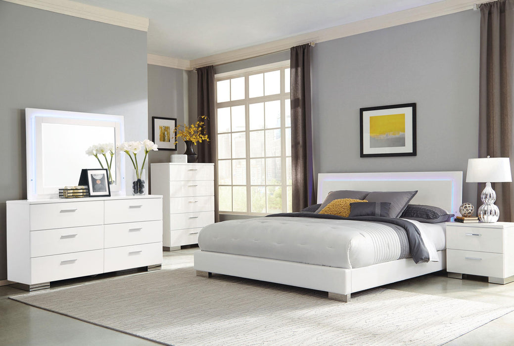 Felicity Dresser with LED Mirror - Home Furniture And More (Brentwood, MD)