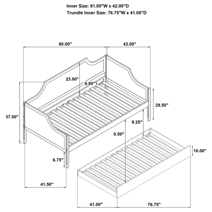 Redding Daybed with Trundle - Home Furniture And More (Brentwood, MD)