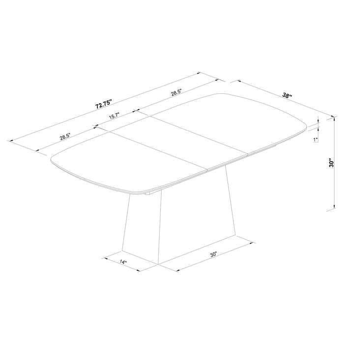 Potero Extension Dining Table - Home Furniture And More (Brentwood, MD)