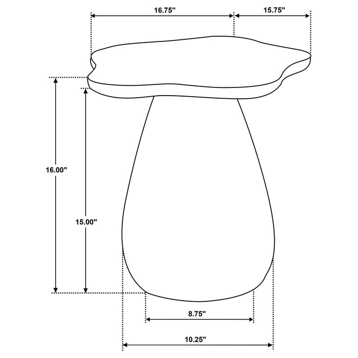 Perth Side Table - Home Furniture And More (Brentwood, MD)