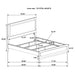Caraway Panel Bed with LED Lighting - Home Furniture And More (Brentwood, MD)
