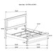 Caraway Panel Bed with LED Lighting - Home Furniture And More (Brentwood, MD)
