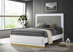 Caraway Panel Bed with LED Lighting - Home Furniture And More (Brentwood, MD)