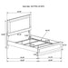Caraway Panel Bed with LED Lighting - Home Furniture And More (Brentwood, MD)