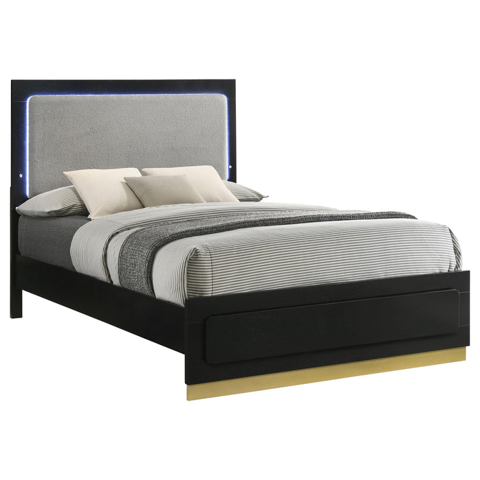 Caraway Panel Bed with LED Lighting - Home Furniture And More (Brentwood, MD)