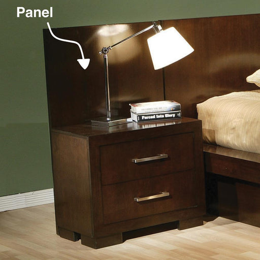 Jessica Nightstand Panels Cappuccino (Set of 2) - Home Furniture And More (Brentwood, MD)