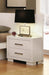 Jessica Nightstand Panels White (Set of 2) - Home Furniture And More (Brentwood, MD)
