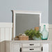 Franco Rectangular Dresser Mirror Antique White - Home Furniture And More (Brentwood, MD)