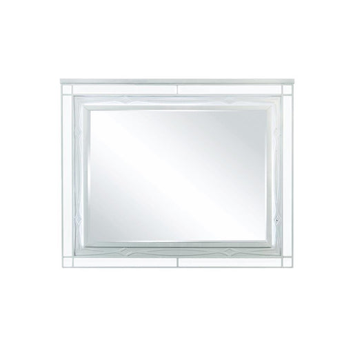 Gunnison Dresser Mirror with LED Lighting Silver Metallic - Home Furniture And More (Brentwood, MD)
