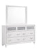 Barzini Rectangle Dresser Mirror White - Home Furniture And More (Brentwood, MD)
