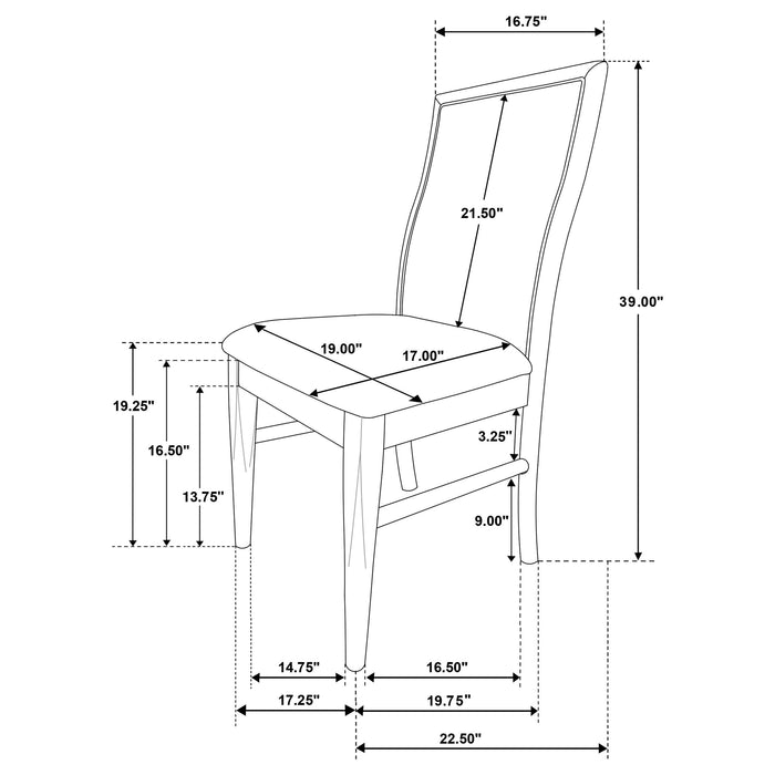 Adina Dining Side Chair - Home Furniture And More (Brentwood, MD)