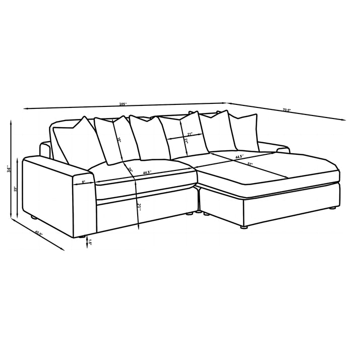 Blaine Sectional Sofa - Home Furniture And More (Brentwood, MD)