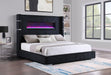 Tisdall Wingback Bed with Flame Visualizer - Home Furniture And More (Brentwood, MD)