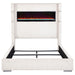 Tisdall Wingback Bed with Flame Visualizer - Home Furniture And More (Brentwood, MD)