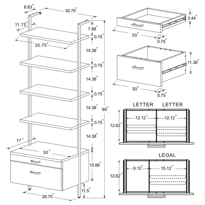 Owens Wall Shelf Set - Home Furniture And More (Brentwood, MD)