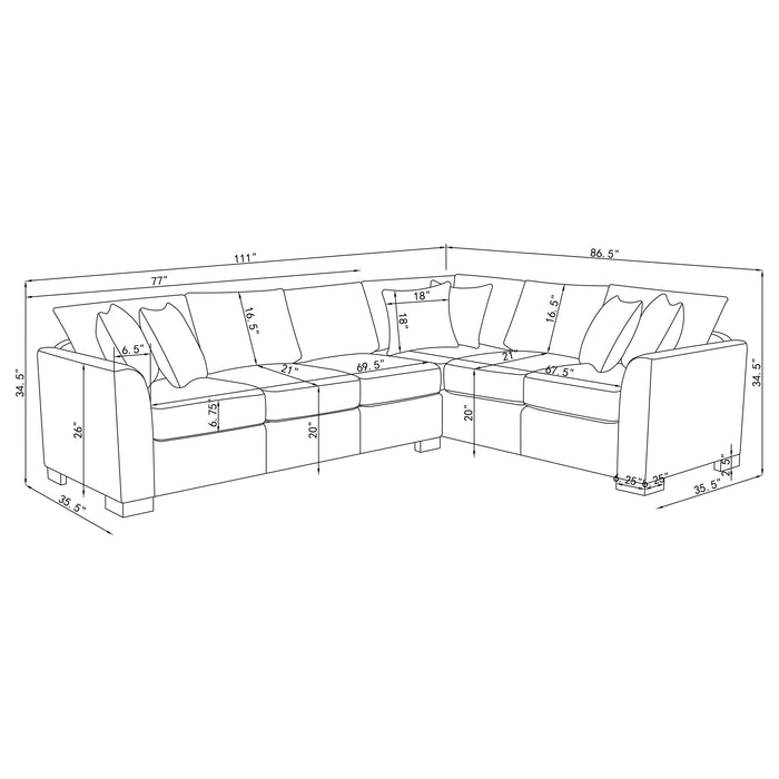 Ashford Fold-Out Sleeper Sectional Sofa - Home Furniture And More (Brentwood, MD)