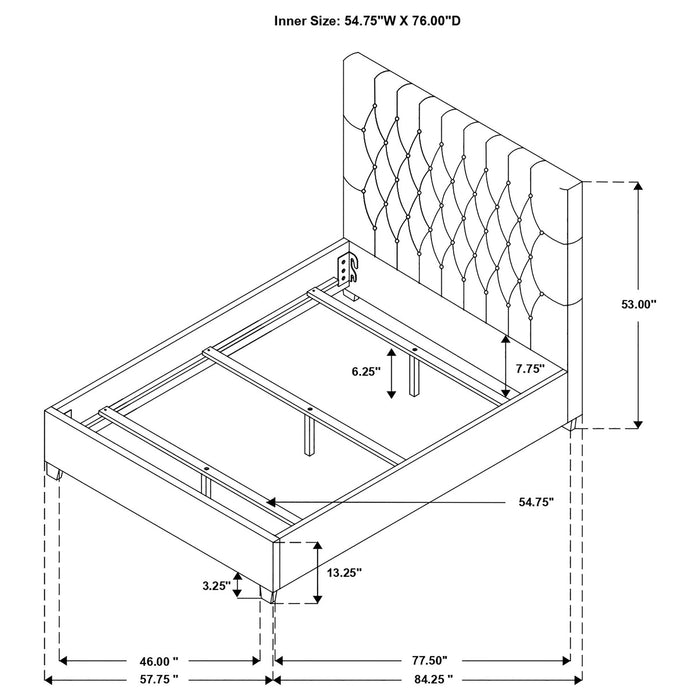 Chloe Panel Bed - Home Furniture And More (Brentwood, MD)