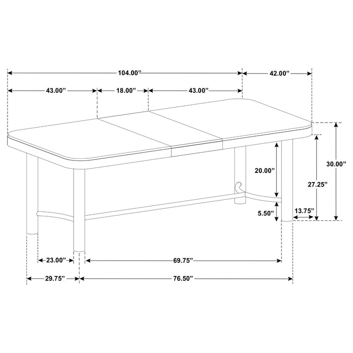 Arini Extension Dining Table - Home Furniture And More (Brentwood, MD)