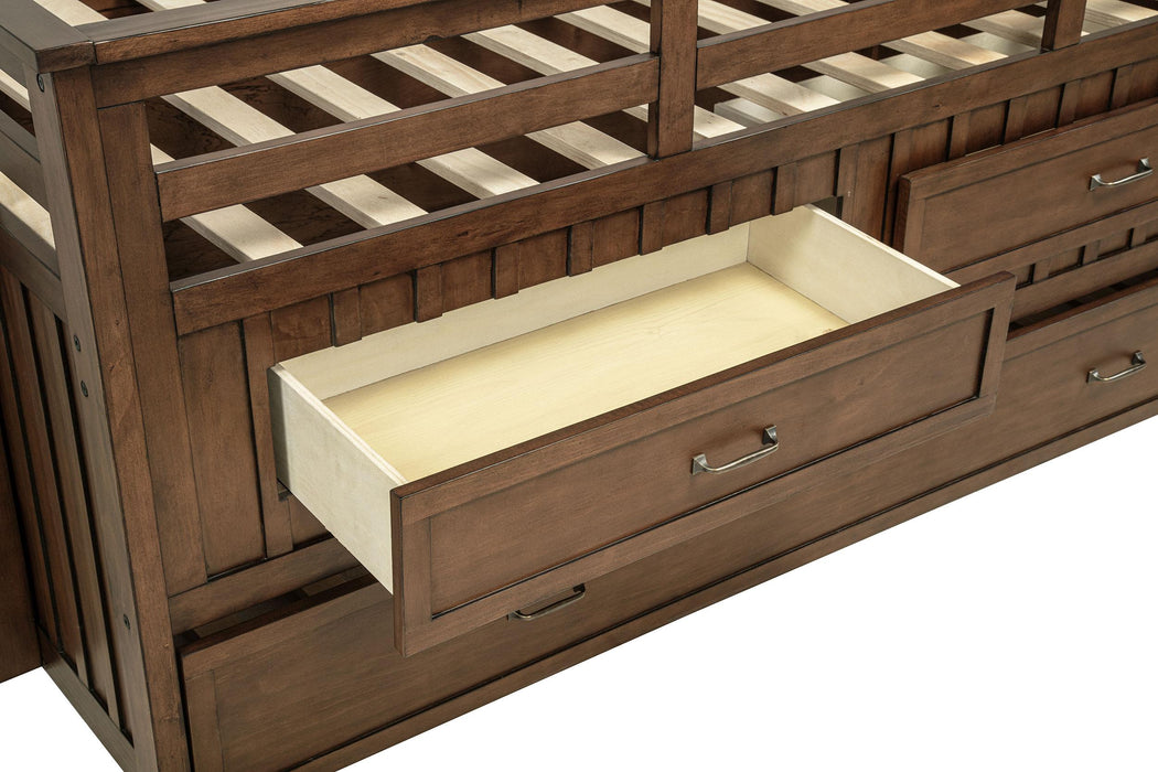 Carlsbad Captains Bed with Trundle - Home Furniture And More (Brentwood, MD)