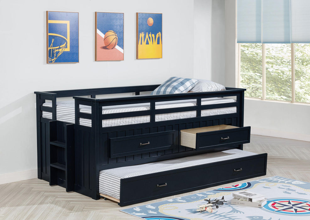 Carlsbad Captains Bed with Trundle - Home Furniture And More (Brentwood, MD)