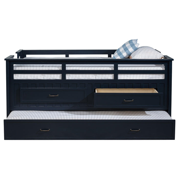 Carlsbad Captains Bed with Trundle - Home Furniture And More (Brentwood, MD)