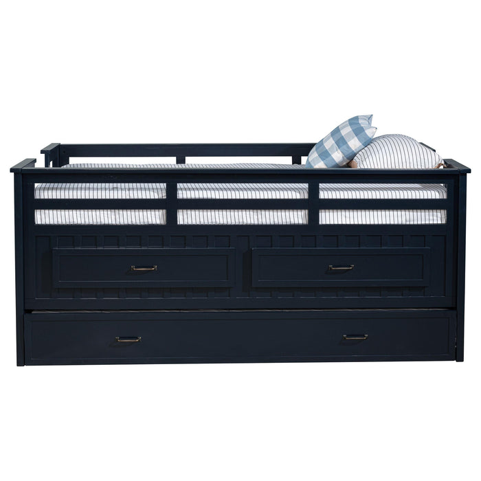 Carlsbad Captains Bed with Trundle - Home Furniture And More (Brentwood, MD)