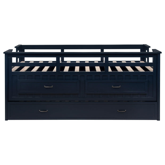 Carlsbad Captains Bed with Trundle - Home Furniture And More (Brentwood, MD)