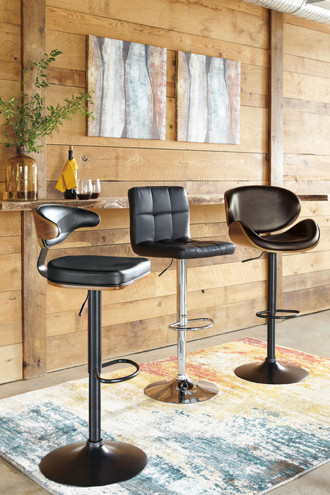 Bellatier Adjustable Height Bar Stool - Home Furniture And More (Brentwood, MD)